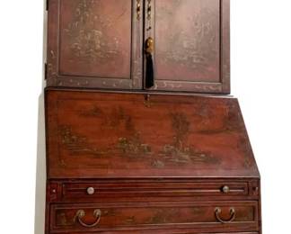 1718 - Hooker Furniture 2 Part Asian Secretary 93 x 42 x 24
