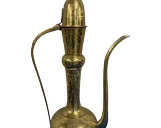 2100 - Middle Eastern Brass Pitcher 19"
