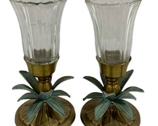 216 - Pair Palm Tree Hurricanes 9"
