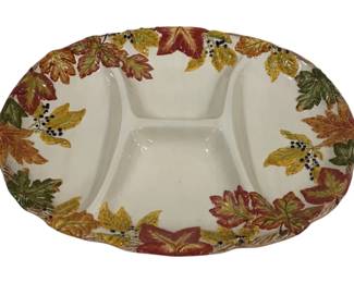 898 - Large Fall Season Serving Platter 14 x 18
