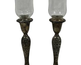 579 - Pair Hurricane Candlesticks 12.75"
