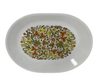117 - Corelle Spice of Life Oval Platter 10 x 12
