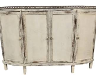 2403 - Painted 4 Door Console Cabinet 36 x 54 x 18
