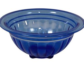 1619 - Depression Glass Cobalt Blue Mixing Bowl 4 x 7.5
