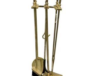 2044 - Brass Fire Tool Set 30"
