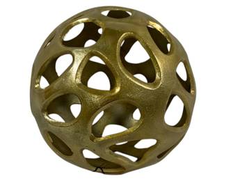 1547 - Three Hands Gold Metal Ball 12"
