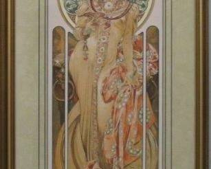 9018 - DRY IMPERIAL GICLEE BY ALPHONSE MUCHA 17.5 X 34.5
