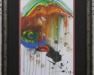 9115 - ERO SENSUAL EYES AND MOUTH GICLEE BY SALVADOR DALI 20.5 X 26.25
