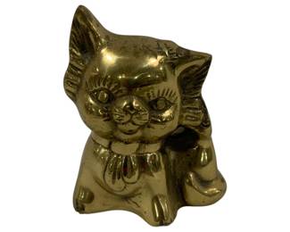 906 - Brass Kitty Cat 5.5"
