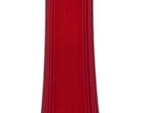3195 - L.E. Smith Amberina Swung Glass Vase 22"
