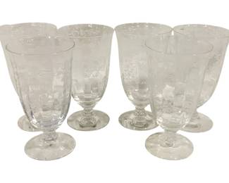 1422 - 6 Fostoria Navarre Iced Teas 6"
