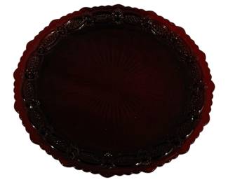 928 - Avon Ruby Red Cape Cod 11" Platter
