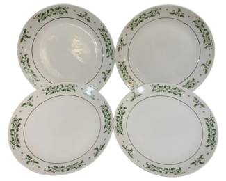 1102 - 4 Gibson 10" Dinner Plates

