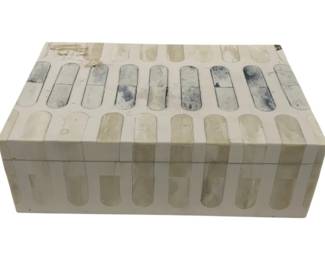 1494 - Chelsea House Bone Inlay Box 4 x 12 x 9
