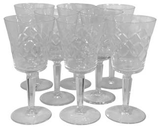 1660 - 8 Lenox Manor Cut Goblets 7"
