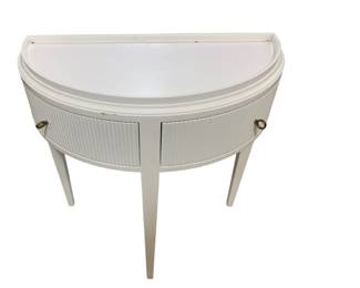 2570 - Wildwood Cottage Demilune Console 2 drawers, 32 x 32 x 16
