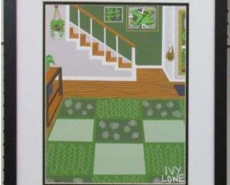 9027 - INTERIOR GICLEE HAND SIGNED BY IVY LOWE 17.5 X 20.5
