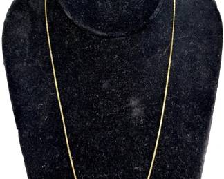 1259 - 14k Gold 19" "S" Chain - .08 oz
