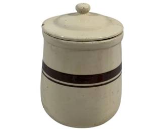 1355 - Vintage Pottery Jar, chipped, 11 x 10
