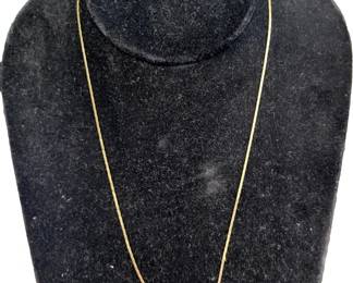 1263 - 14k Gold 18" Snake Chain - .07 oz
