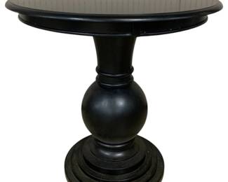 2378 - Powell Black Round Table 27 x 27
