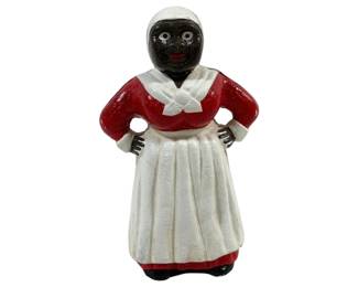 2180 - Mammy Cast Iron Bank 8"

