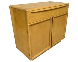2253 - Heywood Wakefield Bar Record Sideboard 33 x 36 x 18 on wheels

