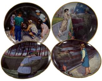 729 - 4 Vietnam Memorial Collector Plates 8"
