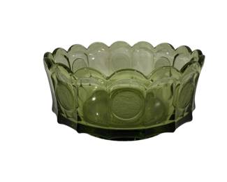 299 - Fostoria Coin Bowl in Green 3.5 x 7
