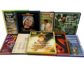 777 - 10 Vintage Record Albums
