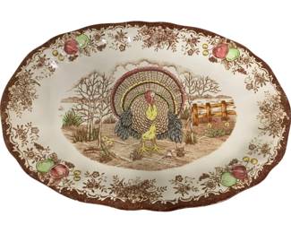 2097 - Vintage Turkey Platter 18 x 13
