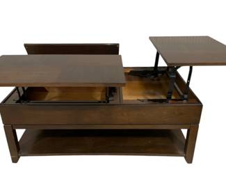 2390 - Lift Top Coffee Table on Wheels 18 x 46 x 28
