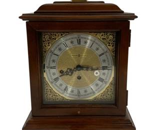 302 - Howard Miller Clock w/ Key 14 x 9.5 x 6
