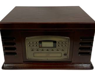 1152 - Crosley Radio/CD/Turntable/Cassette Player 10 x 13.5 x 16.5 used as-is electric/electronic/mechanical item - no guarantee all components, untested