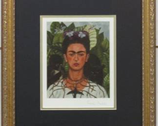 9127 - MONKEY ANT CAT PRINT BY FRIDA KAHLO 15.5 X 17.5
