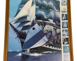 2143 - Framed Ship Print 29 x 22
