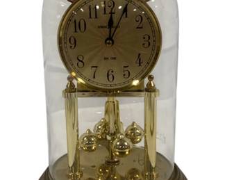 584 - Howard Miller Anniversary Clock 9.5" used as-is electric/electronic/mechanical item - no guarantee all components, untested
