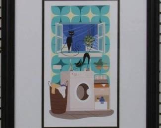 9146 - CATS IN LAUNDRY ROOM 15 X 20
