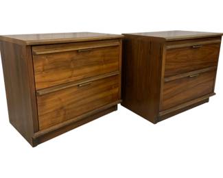 2125 - Pair Lane Mid-Century 2 Drawer Stands 23 x 26 x 17
