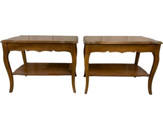 2004 - Pair French End Tables 21 x 28 x 19
