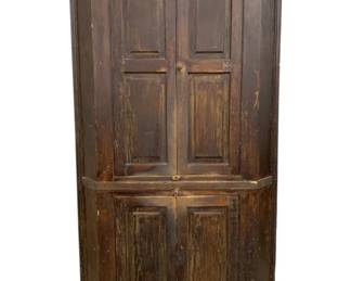 2076 - Early Blind door Corner Cupboard 87 x 43 x 36

