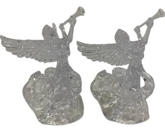 507 - Pair Plastic Angels 9.5"
