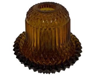 883 - Amber Glass Fairy Lamp 5"
