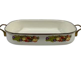 873 - Cornucopia Metal Baking Dish 3 x 11.5 x 19.5
