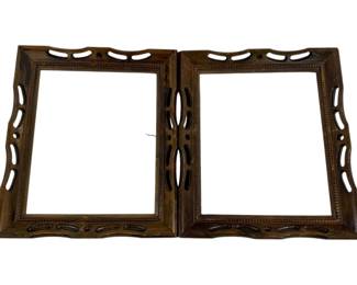 1116 - 2 Wood Frames 14 x 12
