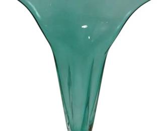 3220 - Blenko Blue Glass Vase 12.5"
