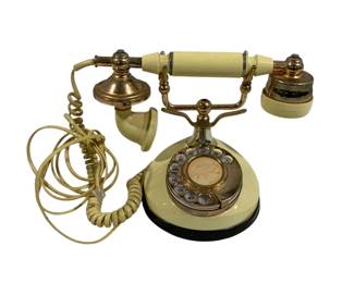 226 - French Rotary Phone 10 x 8 x 6 used as-is electric/electronic/mechanical item - no guarantee all components, untested
