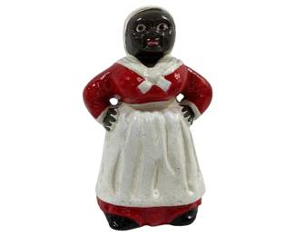 2179 - Mammy Cast Iron Bank 6"
