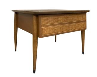 2260 - American of Martinsville Rattan Front Table 21 x 27 x 26
