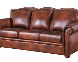 1600 - Leather Italia Arizona Marco Sofa full top grain leather 41.25 x 88.5 x 39.25
